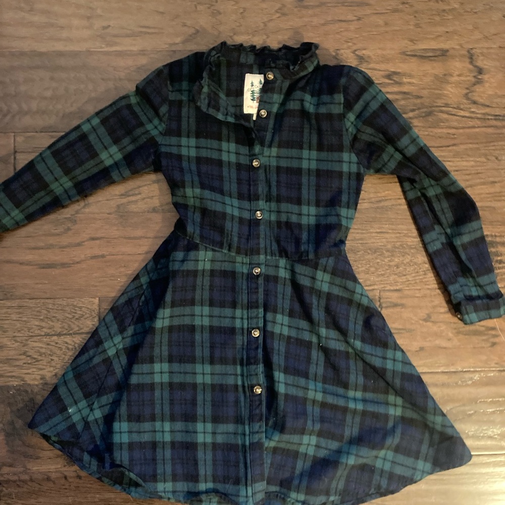 KJP Under the mistletoe flannel dress